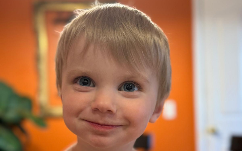 close up of child